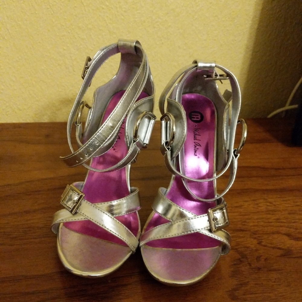 Silver sandals